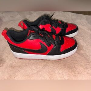 Nike Kids Black and Red Sneakers